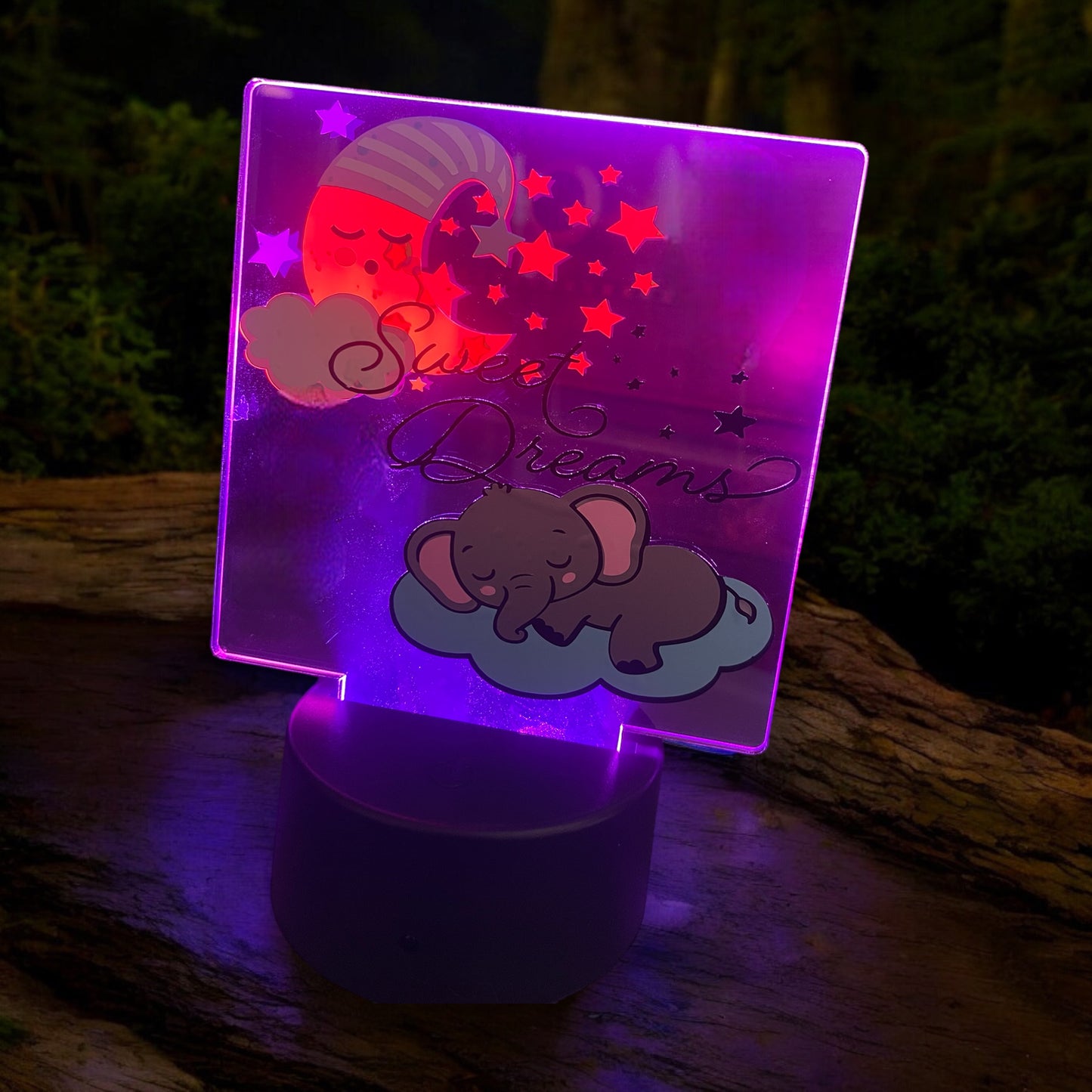 LED sweet dreams table sign