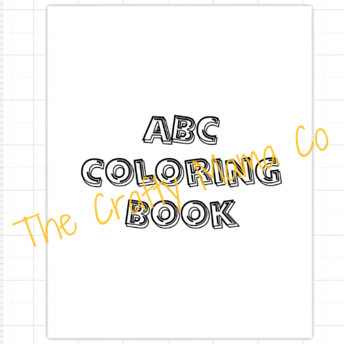 Alphabet coloring book