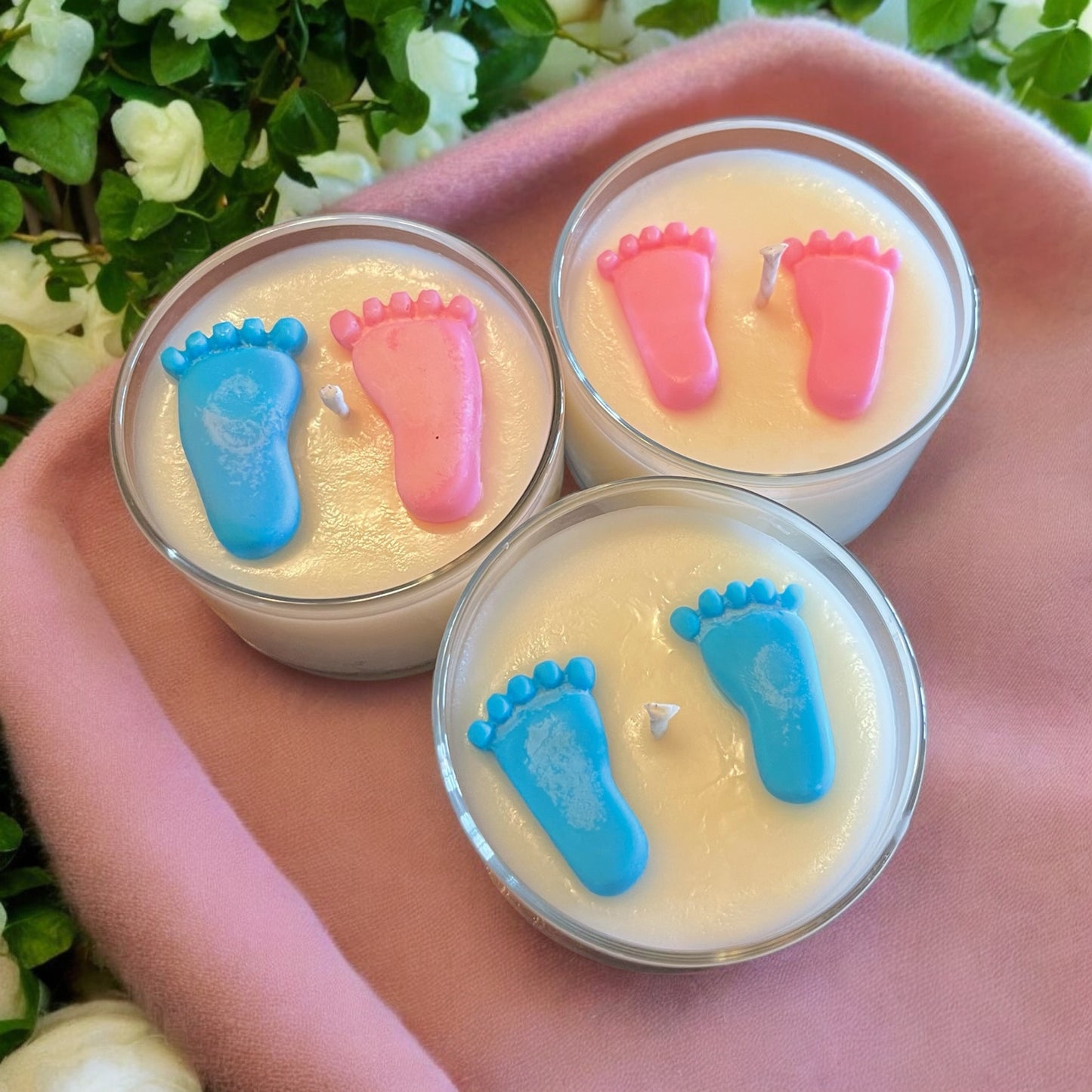 Baby shower candles