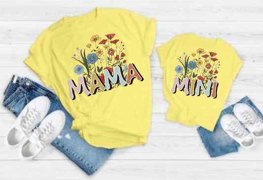 Mama and Mini tshirts