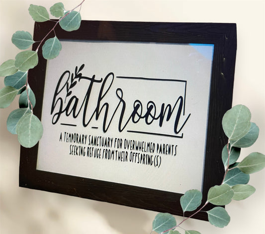 Bathroom “A temporary sanctuary”