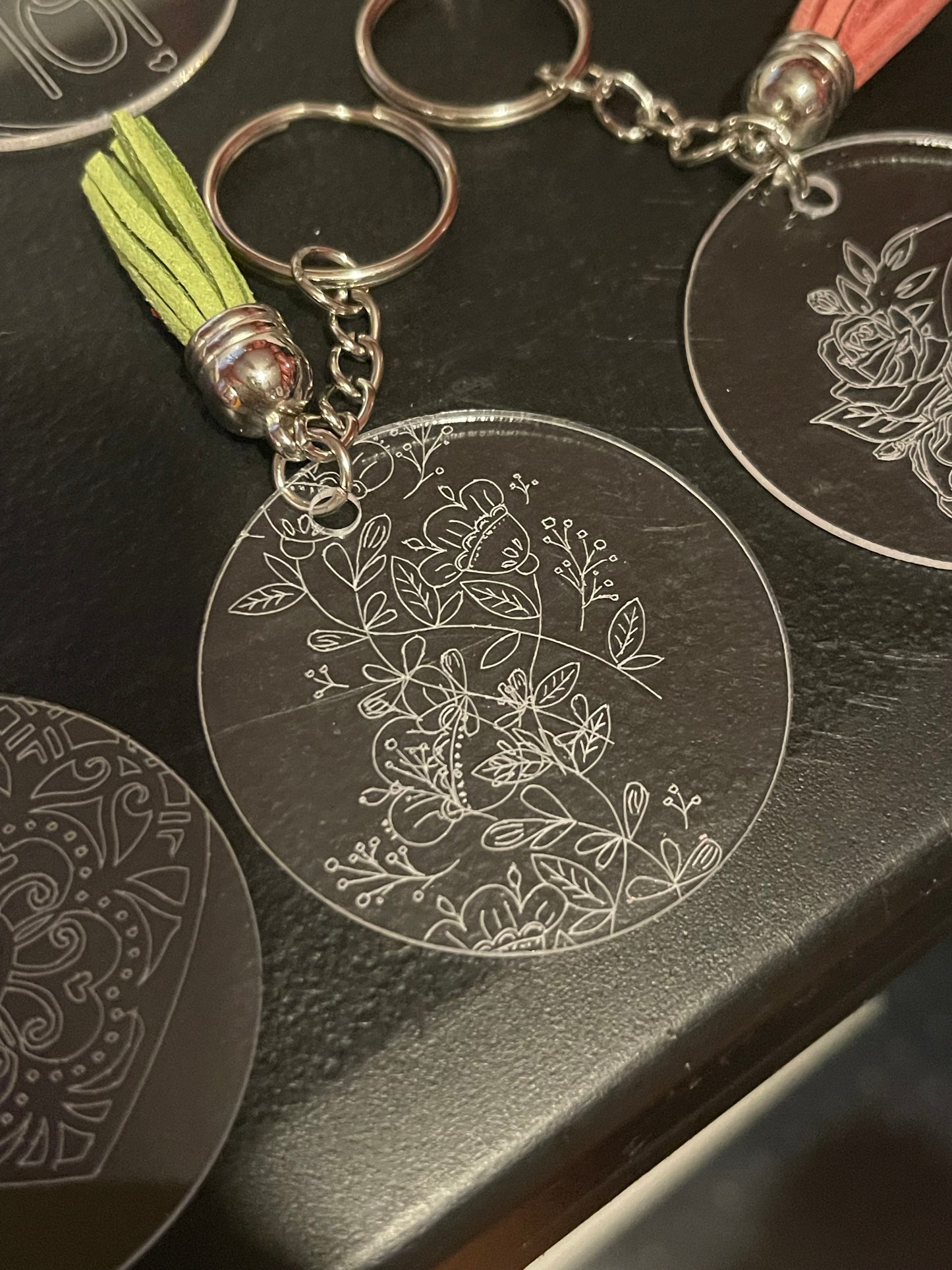 Engraved keychains