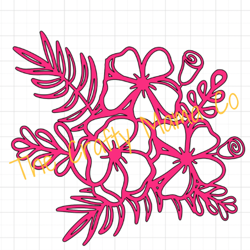 Flower decal