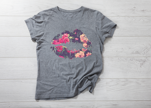 Floral Lips T-shirt