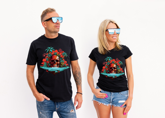 Tropical Skull T-shirt